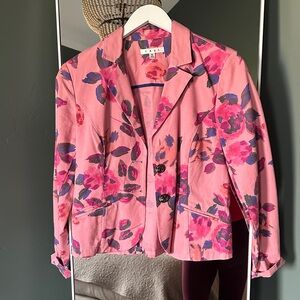 Cabi Pink and Purple Floral Blazer